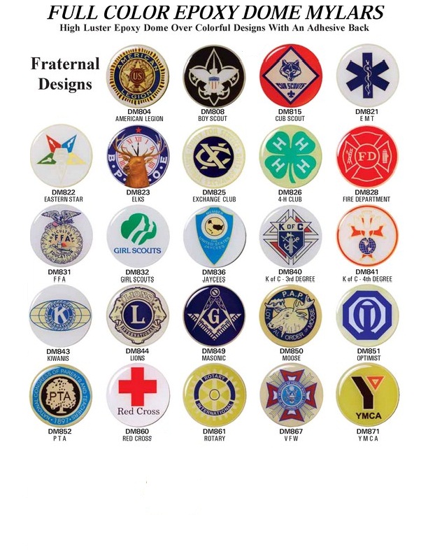Insert for Medals (Fraternal Designs)